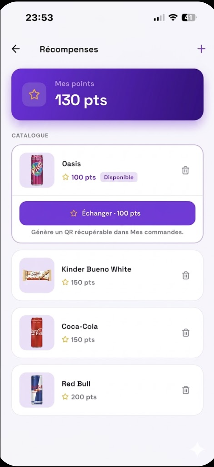 Programme de fidélité BDEASY avec points et récompenses étudiants
